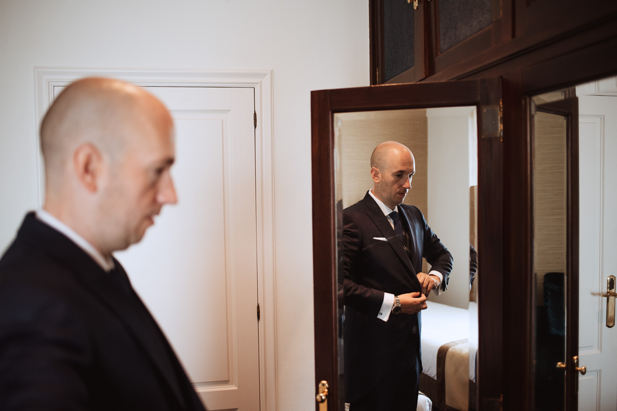 preparativos del novio