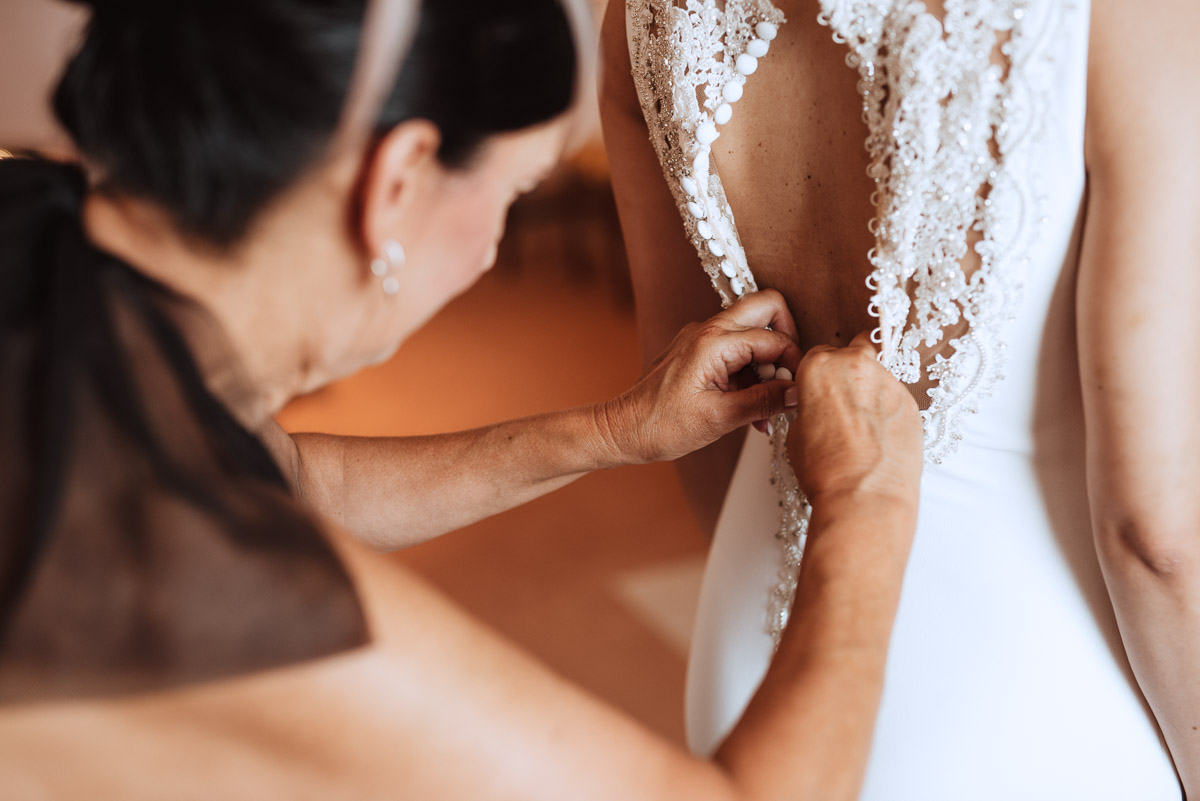 preparativos de la novia