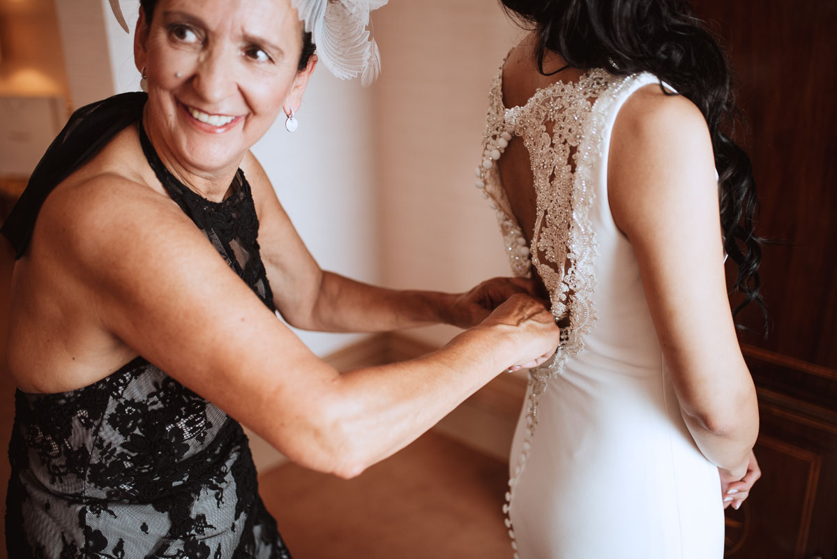 preparativos de la novia